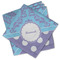 Purple Damask & Dots Cloth Napkins - Personalized Lunch (PARENT MAIN Set of 4)