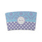 Purple Damask & Dots Coffee Cup Sleeve - FRONT