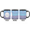 Purple Damask & Dots Coffee Mug - 11 oz - Black APPROVAL