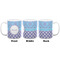 Purple Damask & Dots Coffee Mug - 11 oz - White APPROVAL
