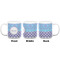 Purple Damask & Dots Coffee Mug - 20 oz - White APPROVAL