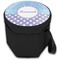 Purple Damask & Dots Collapsible Personalized Cooler & Seat (Closed)
