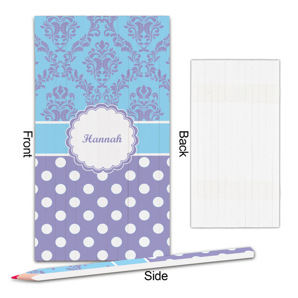 Purple Damask & Dots Colored Pencils - Approval