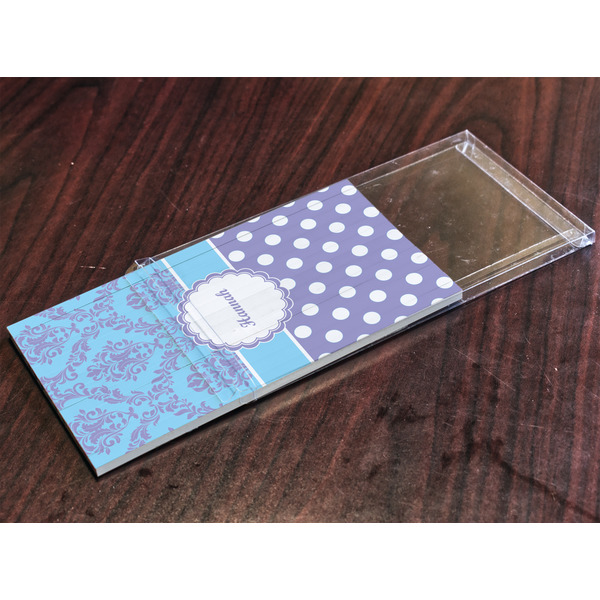 Purple Damask & Dots Colored Pencils - In Package