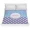 Purple Damask & Dots Comforter - King (Personalized)