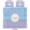 Purple Damask & Dots Comforter Set - King - Approval