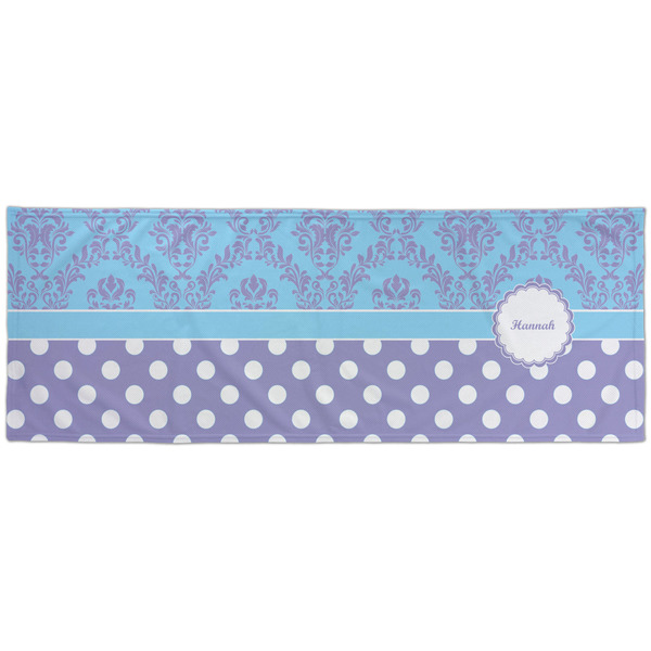 Purple Damask & Dots Cooling Towel- Approval
