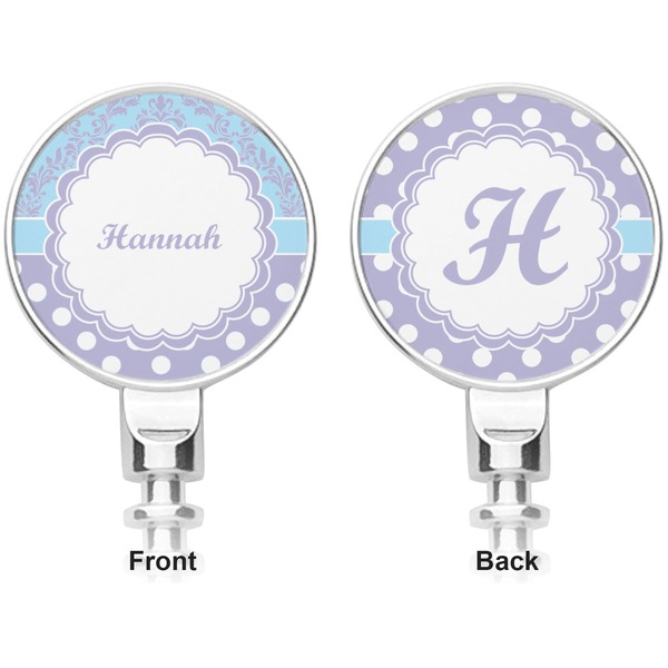 Purple Damask & Dots Corkscrew - Apvl