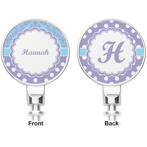 Purple Damask & Dots Corkscrew - Apvl