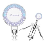 Purple Damask & Dots Corkscrew (Personalized)