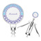 Purple Damask & Dots Corkscrew (Personalized)