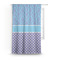 Purple Damask & Dots Custom Curtain With Window and Rod