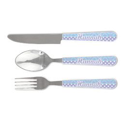 Purple Damask & Dots Cutlery Set (Personalized)