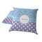 Purple Damask & Dots Decorative Pillow Case - TWO