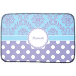 Purple Damask & Dots Dish Drying Mat w/ Name or Text