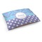 Purple Damask & Dots Dog Bed - Medium w/ Name or Text