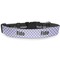 Purple Damask & Dots Dog Collar Round - Main
