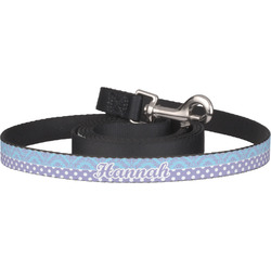 Purple Damask & Dots Dog Leash (Personalized)