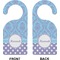 Purple Damask & Dots Door Hanger (Approval)