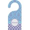 Purple Damask & Dots Door Hanger (Personalized)
