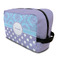 Purple Damask & Dots Toiletry Bag / Dopp Kit (Personalized)