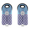 Purple Damask & Dots Double Wine Tote - APPROVAL (new)