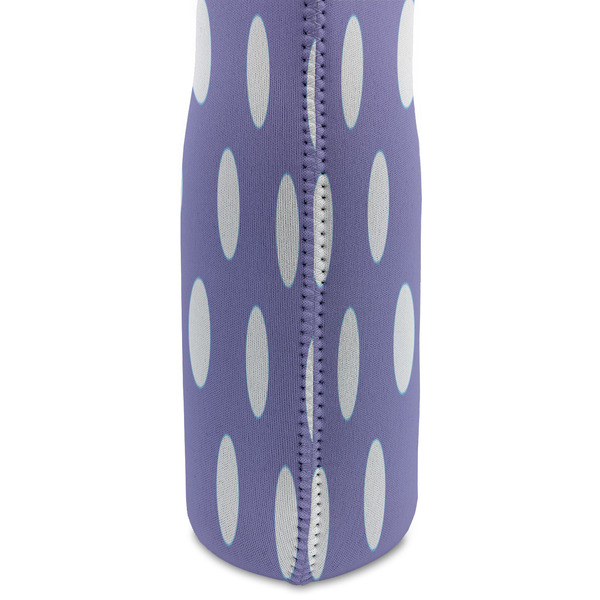 Purple Damask & Dots Double Wine Tote - DETAIL 2 (new)