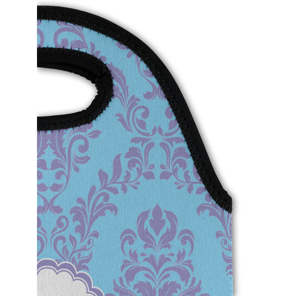 Purple Damask & Dots Double Wine Tote - Detail 1 (new)