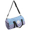 Purple Damask & Dots Duffle bag with side mesh pocket