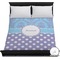 Purple Damask & Dots Duvet Cover - Full / Queen (Personalized)
