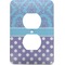 Purple Damask & Dots Electric Outlet Plate