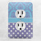 Purple Damask & Dots Electric Outlet Plate - LIFESTYLE