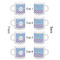 Purple Damask & Dots Espresso Cup Set of 4 - Apvl