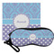 Purple Damask & Dots Eyeglass Case & Cloth (Personalized)
