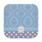 Purple Damask & Dots Face Towel (Personalized)