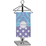 Purple Damask & Dots Finger Tip Towel - Full Print (Personalized)