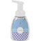 Purple Damask & Dots Foam Soap Bottle - White