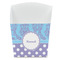 Purple Damask & Dots French Fry Favor Box - Front View