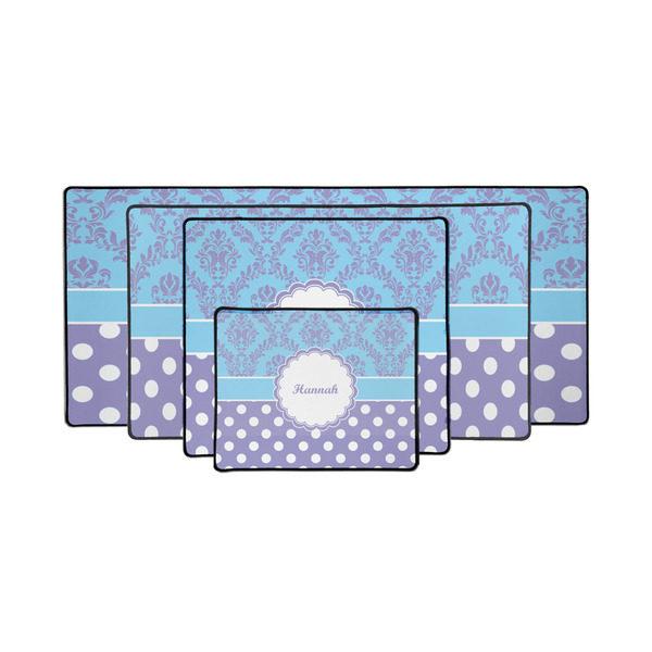 Purple Damask & Dots Gaming Mats - PARENT/MAIN