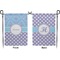 Purple Damask & Dots Garden Flag - Double Sided Front and Back