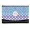 Purple Damask & Dots Genuine Leather Women's Wallet - Small (Personalized)