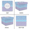 Purple Damask & Dots Gift Boxes with Lid - Canvas Wrapped - Medium - Approval