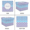 Purple Damask & Dots Gift Boxes with Lid - Canvas Wrapped - Small - Approval