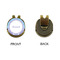 Purple Damask & Dots Golf Ball Hat Clip Marker - Apvl - GOLD