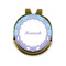 Purple Damask & Dots Golf Ball Marker - Hat Clip - Gold