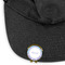 Purple Damask & Dots Golf Ball Marker Hat Clip - Main - GOLD