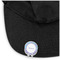 Purple Damask & Dots Golf Ball Marker Hat Clip - Main
