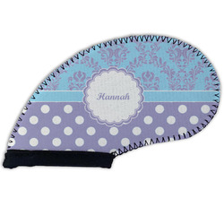 Purple Damask & Dots Golf Club Iron Cover (Personalized)
