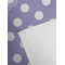 Purple Damask & Dots Golf Towel - Detail