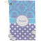Purple Damask & Dots Golf Towel (Personalized)